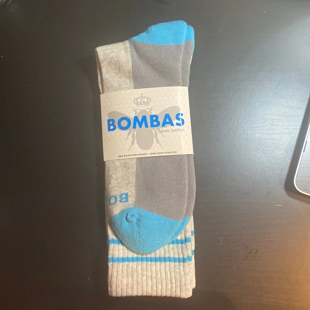 Bombas crew athletic socks size extra large